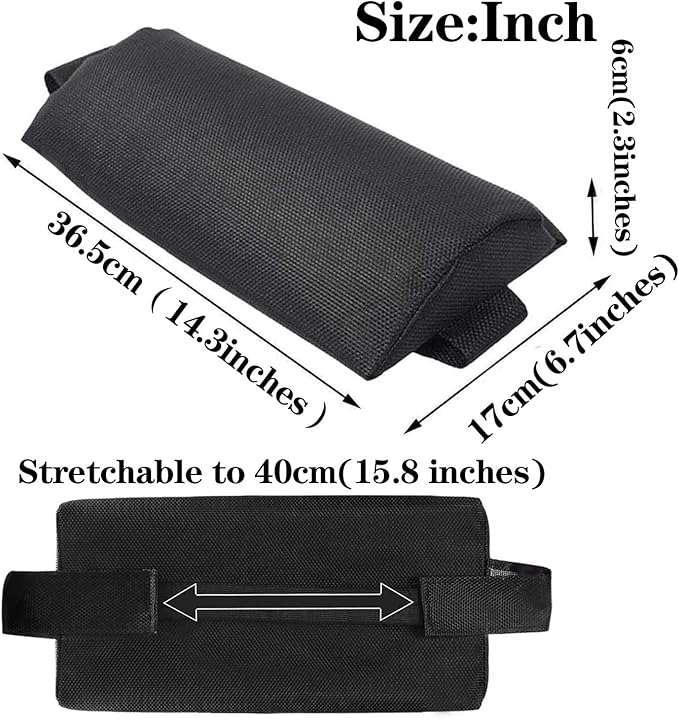 Zero Gravity Chair Set of 2 Replacement Pillow Headrest with Elastic Band, Universal Soft Removable Padded Cushion Head Pillow for Zero Gravity Lounge Folding Patio Lawn Recliner Chairs, Black