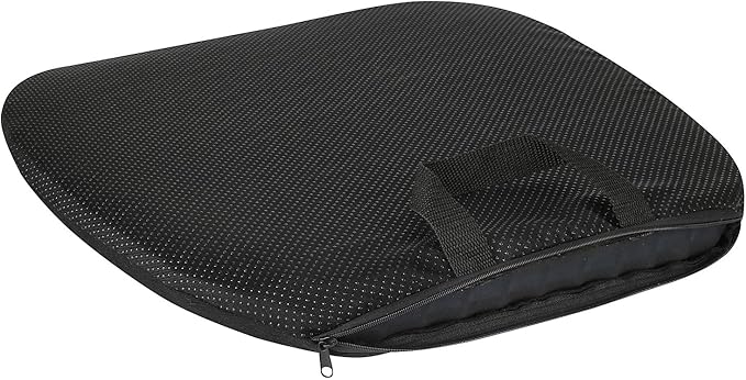FOMI Thick Premium All Gel Orthopedic Seat Cushion | (16.5" x 18") | Large Comfortable Pad for Car, Office Chair, Wheelchair, or Home | Pressure Sore Relief, Prevents Sweaty Bottom | Portable