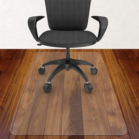 Azadx Office Chair Mat for Hardwood Floor 36 X 48, Plastic Mat for Office Chair Easy Glide on Hard Floors, Clear Computer Chair Mat Office Floor Mat Protector for Wood Floors, 2PCS
