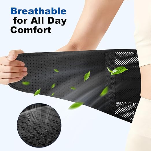 Back Brace - Heavy Duty Support with Spine-Shaped Metal Curved Panel & Lumbar Pad, Breathable Lumbar Support Belt for Lower Back Pain Relief, Herniated Disc, Sciatica, Arthritis, Men & Women(L/XL)
