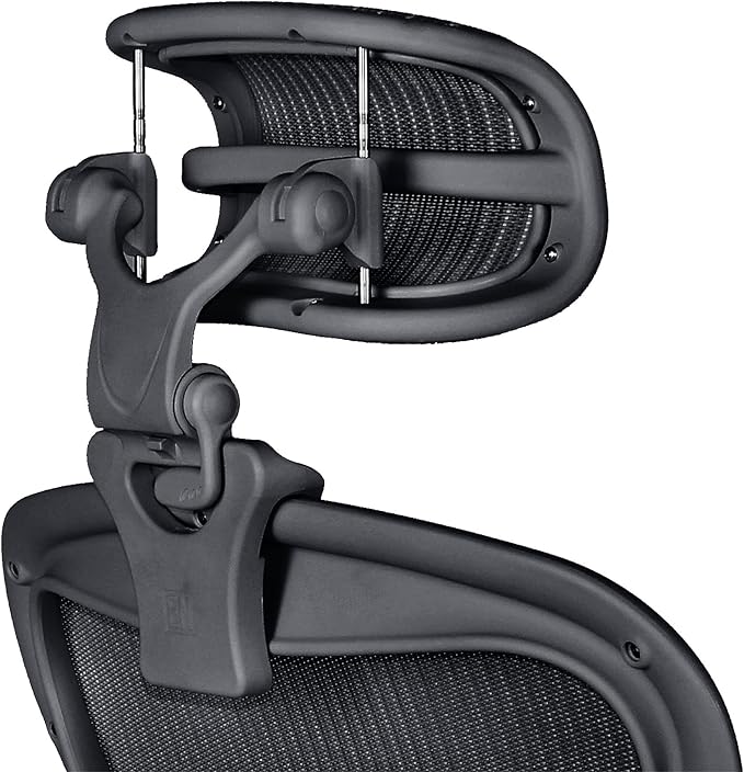 Engineered Now The Original Headrest for The Herman Miller Aeron Chair (H3 for Remastered, Onyx)