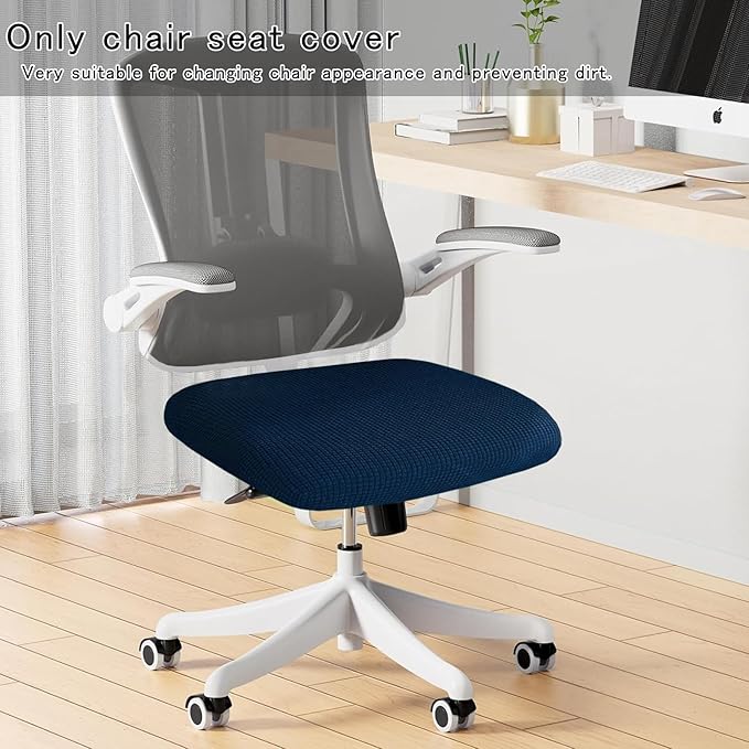 Universal Chair Covers Waterproof Stretchable Office Chair Cover Washable Computer Chair Slipcover for Desk Chairs Dining Chair Seat Cushion Protectors