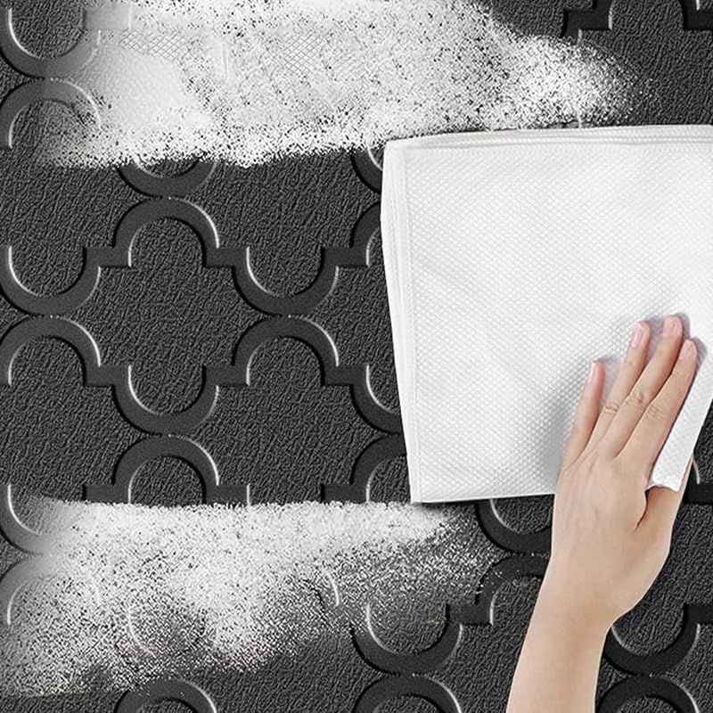 ZYFAB Anti Fatigue Kitchen Mats for Floor PVC Cushioned Standing Desk Mat Non-Slip Kitchen Rug Waterproof Floor Mat for Office Kitchen Sink,Brown,51 * 99cm