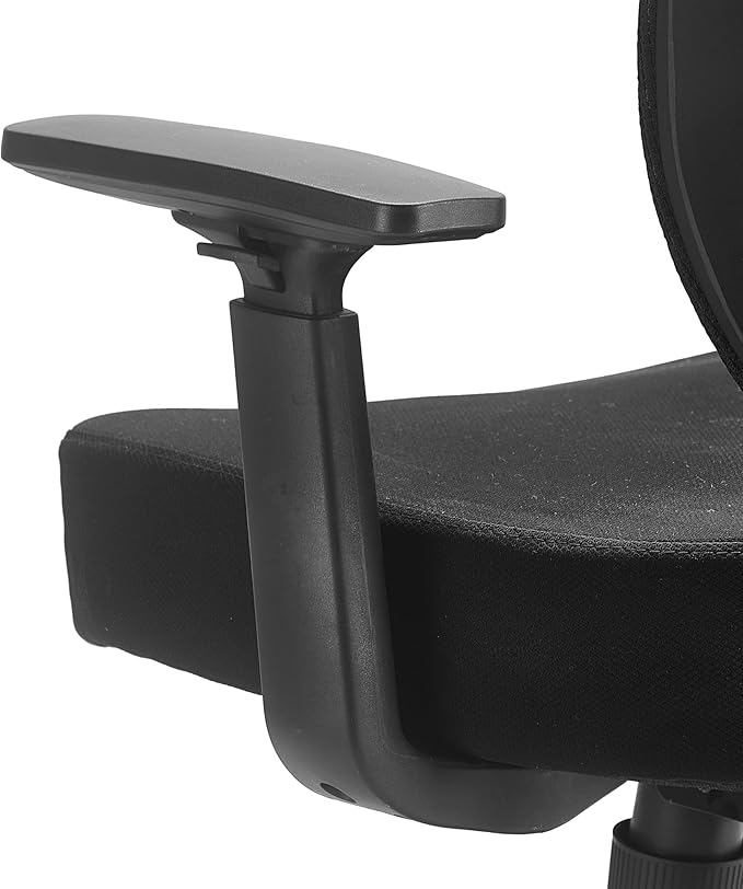 Serta Focus Mesh Office Chair, Ergonomic Mid-Back Computer DeskChair with Lumbar Support, Breathable MeshBack, SertaQuality Foam Cushion, Adjustable Armrests, Swivel Nylon Base, Black