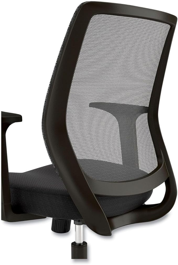 Alera Wessex Ergonomic Mesh Back Office Task Chair, Swivel Computer Desk Chair, Adjustable Seat Height, Supports Up to 275 lbs, Black