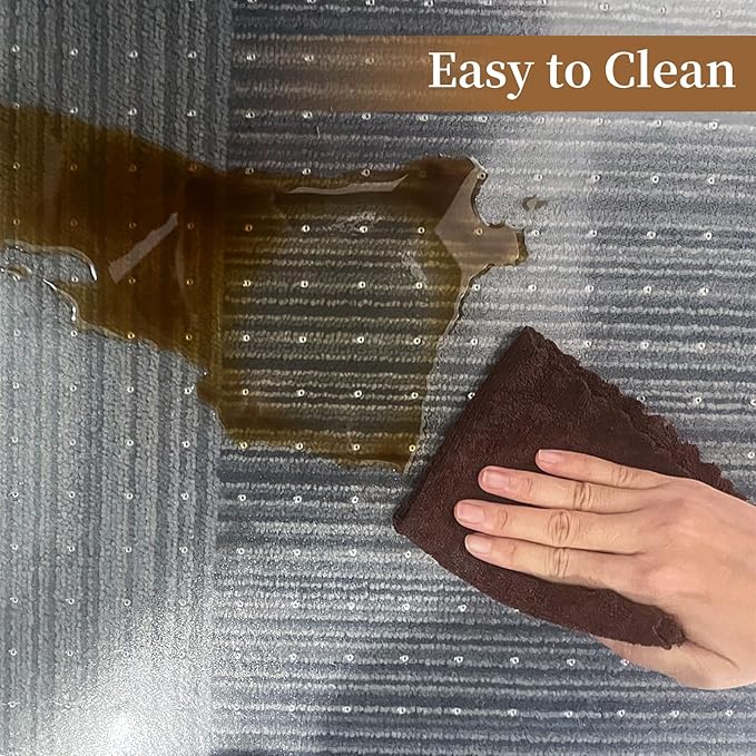 Office Chair Mat for Carpet, 30" X 48" X 0.09" Desk Chair Mat for Carpet Floors, Clear and Thick Easy Glide Rolling Chair Mats with Non-Slip Studded for Home and Office Low Pile Carpets