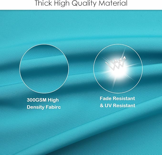 idee-home Outdoor Chair Cushions Set of 2, Thick 19" x 19" x 2" Outdoor Seat Cushions Patio Furniture Waterproof with Ties, Dining Pads