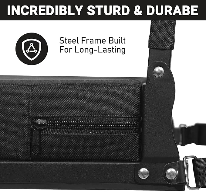 Sheenive Stadium Seats for Bleachers with Back Support 2 Pack, 13.5" Extra Deep, 2.8" Cushion, 380LB Each, Set of 2 Padded Folding Bleacher Chairs for Football Baseball Sports Events