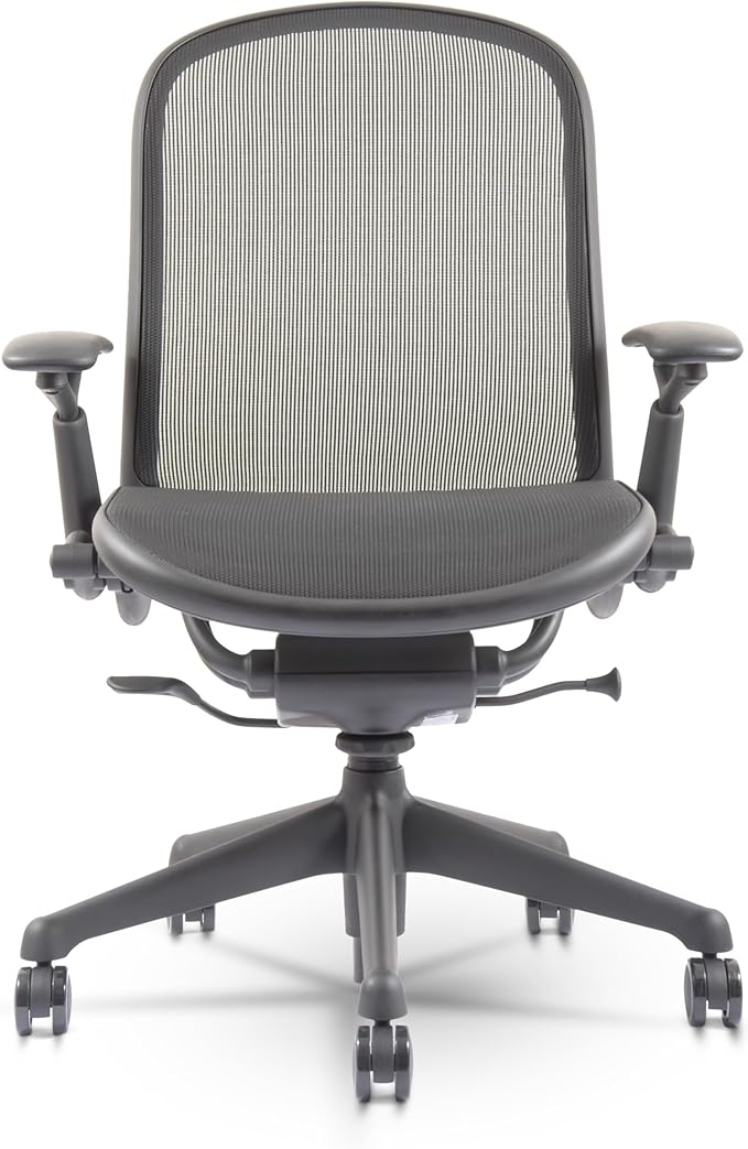 Knoll Chadwick Task Chair - Adjustable Height Upholstered Waterfall Edge Seat, Lumbar Support Backrest, Steel Base, Repackaged Ergonomic Office Chairs, Comfortable Seating Solution