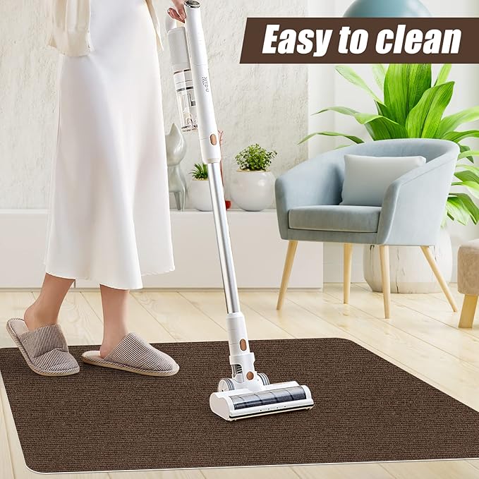 Sycoodeal Office Chair Mat for Hardwood Floor,Office Computer Gaming Chair Mat for Tile Floor,Large Floor Protector Rug,Anti-Slip,Easy to Clean,Coffee(40"x48")