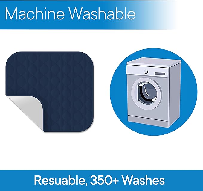 RMS Washable & Reusable Incontinence Chair Pad, Seat Protector & Bed Pad (Blue)