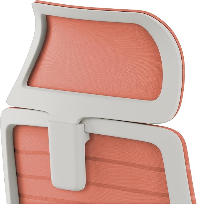 Branch Adjustable Ergonomic Headrest Attachment - Only Compatible Ergonomic Chair - Experience Optimal Comfort and Support - Poppy