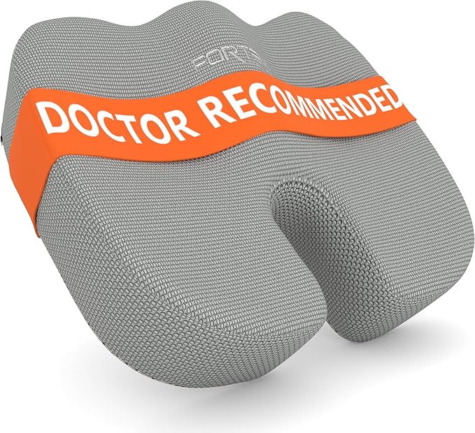 FORTEM Seat Cushion, Office Chair Cushion, Memory Foam Car Seat Cushions, Sciatica Coccyx Tailbone Pain Relief, Chair Cushions for Back Support, Sitting Pad for Gaming, Washable Cover, Non Slip, XL