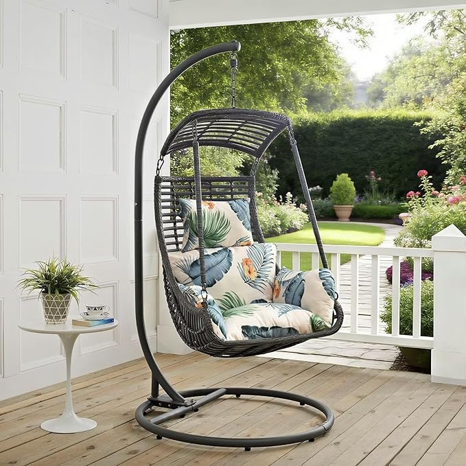 Patio Hanging Egg Chair Cushion Replacement Soft Swing Basket Chair Pads Large Swing Back Pillow for Living Room Porch Balcony Coffee