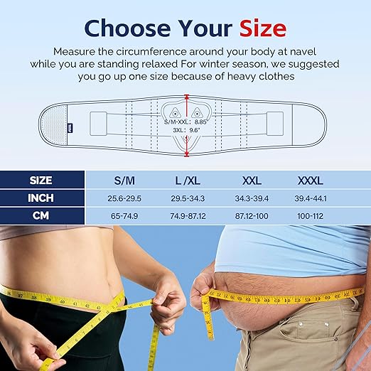FEATOL Back Brace for Men Lower Back, Lumbar Support Belt- Back Pain, Adjustable Support Straps with Removable Lumbar Pad for Heavy Lifting Work, Black, Plus Size XXL