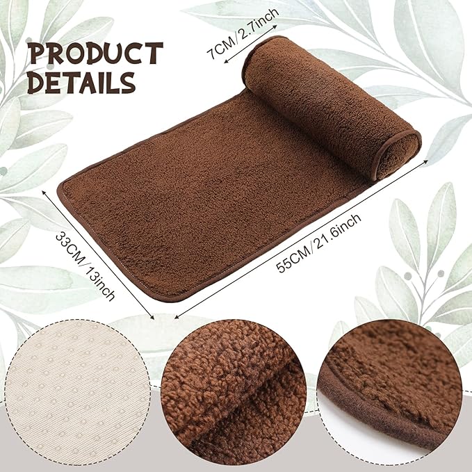 Weysat Neck Head Pillow for Recliner Chair Non Slip Fleece Adjustable Neck Roll Support Headrest Pillow for Travel Home Office Recliner Couch Sofa Armchair(Brown)