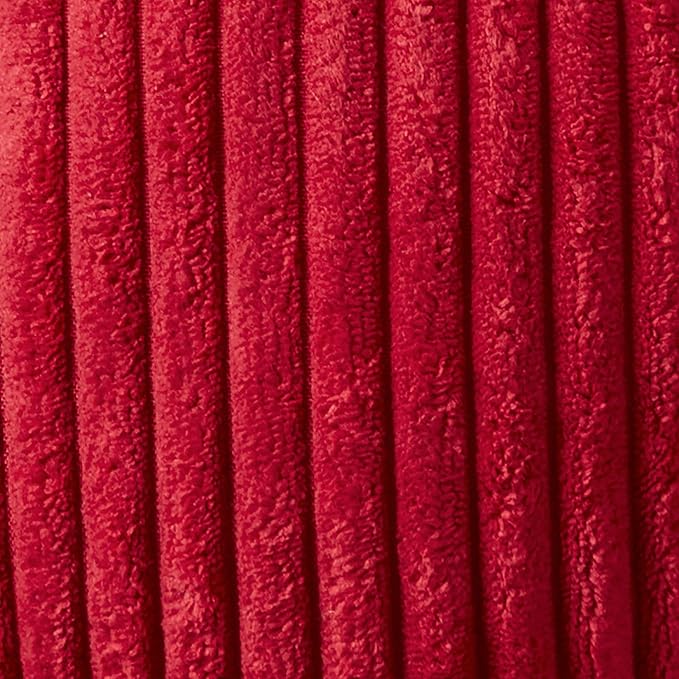 Sweet Home Collection Rocking Chair Cushion Premium Tufted Pads Non Skid Slip Backed Set of Upper and Lower with Ties, 1 Count (Pack of 1), Velvet Red 5, (Pack of 5)