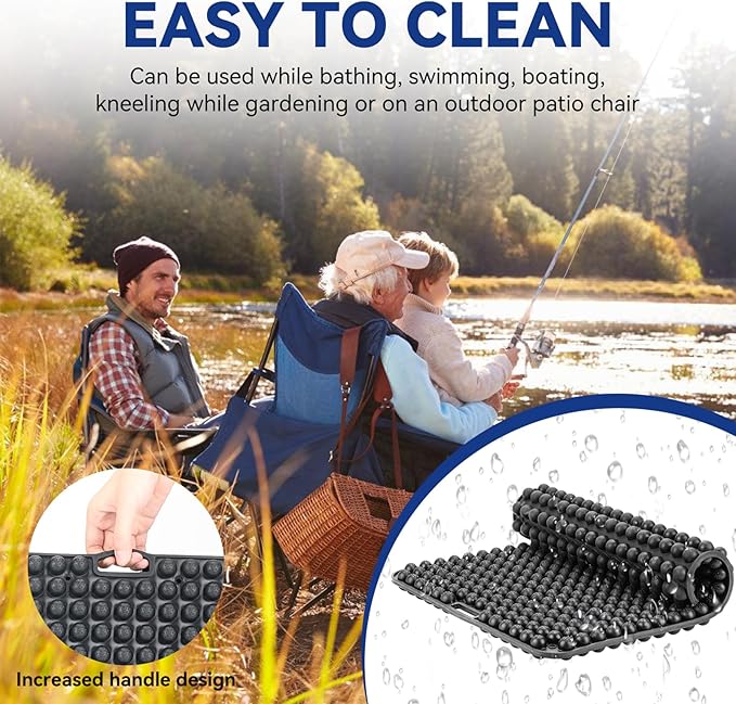 Seat Cushion for Long Sitting Hours on Office & Home Chair, with 3D Non-Slip for Office Chair Cushions, Car Seats, Airplane Seat, Wheelchair, Desk Chair,Cushion Lab, Long Trips (Black)