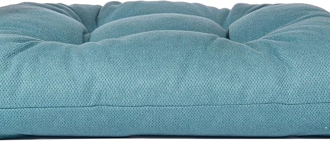 Chair Cushion, Chair Cushions for Dining Chairs, Chair Pads and Mat with Ties for Indoor Kitchen Seat and Desk (Teal, 6 Count - 17 x 16 in)