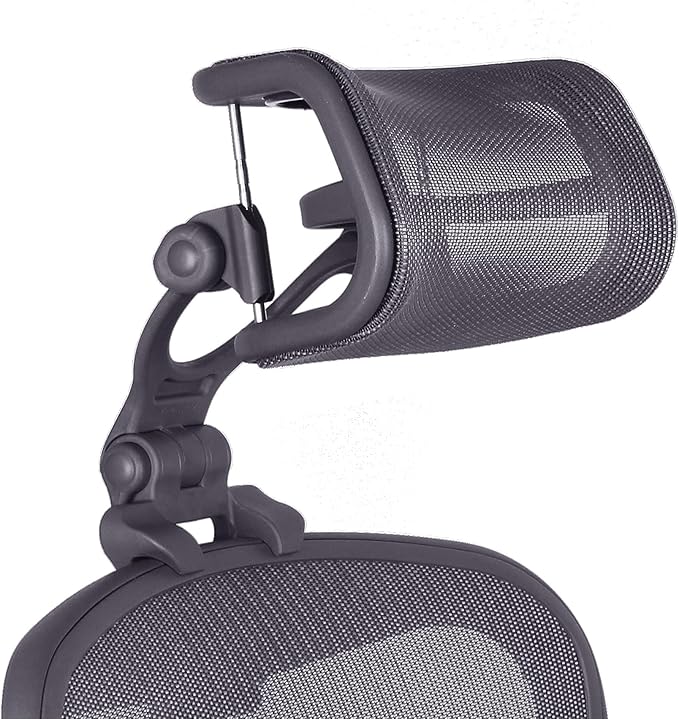 Engineered Now The Original Headrest for The Herman Miller Aeron Chair (H4 for Remastered, Carbon)