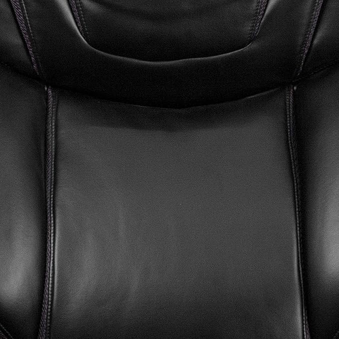 Flash Furniture HERCULES Series Big & Tall 500 lb. Rated Black LeatherSoft Executive Swivel Ergonomic Office Chair with Extra Wide Seat
