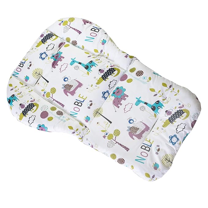 Twoworld High Chair Cushion, Large Thickening Baby High Chair Seat Cushion Liner Mat Pad Cover Breathable (Animal World)