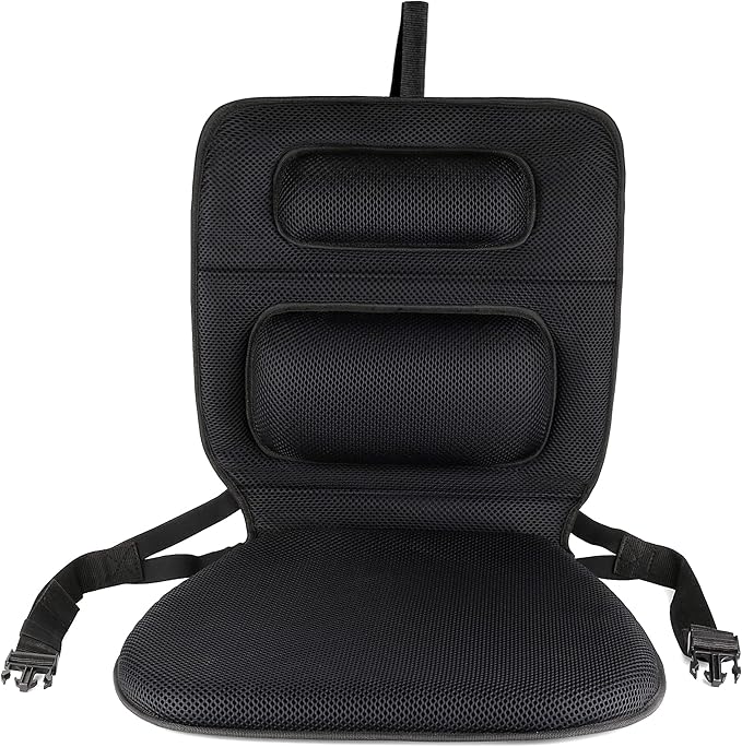 FOMI Gel Wheelchair and Low Back Chairs Seat and Back Cushion | Orthopedic Seat Pad, Firm Back Support and Lumbar Pillow for Wheelchairs, Car, Truck, Gaming | Pressure Sore, Coccyx Pain Relief