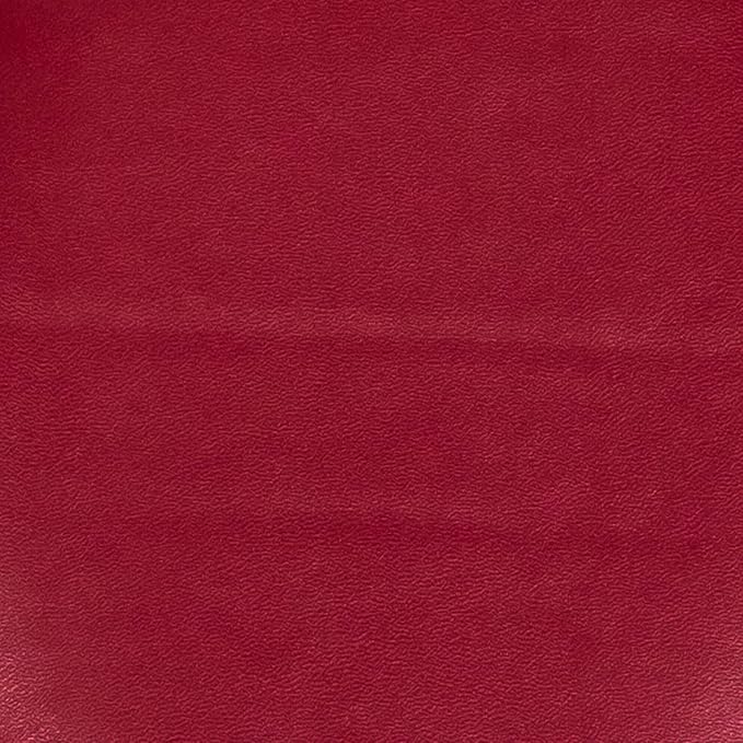 Sweet Home Collection Chair Cushion Memory Foam Pads Tufted Slip Non Skid Rubber Back U-Shaped 17" x 16" Seat Cover, 2 Pack, Faux Leather Burgundy Red, (Pack of 3)