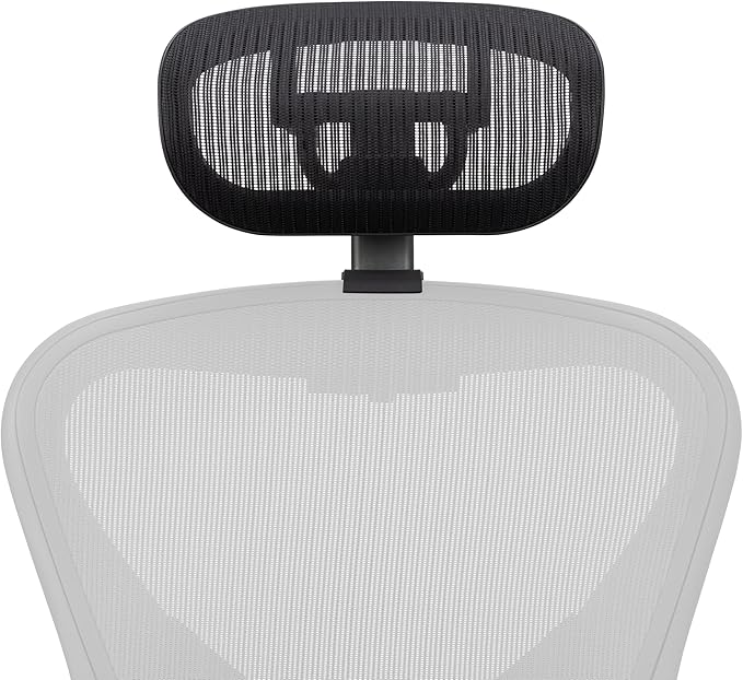 Engineered Now The Original Headrest for The Herman Miller Aeron Chair - The New H6 Model - Classic Carbon