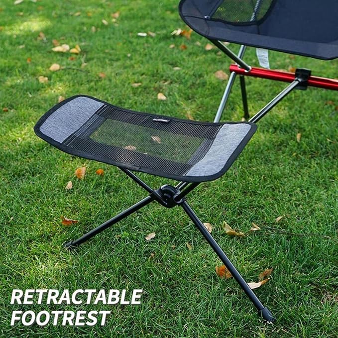 Camping Foot Rest for Hammock Chair - Folding Attachable Footrest Attachment with Retractable Design