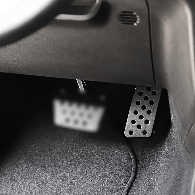 Anti-Slip Gas Pedal Extender Covers Adjustable Foot Rest Accelerator Pads for 2007-2020 Jeep Wrangler JK JKU JL JLU JT, 1PC
