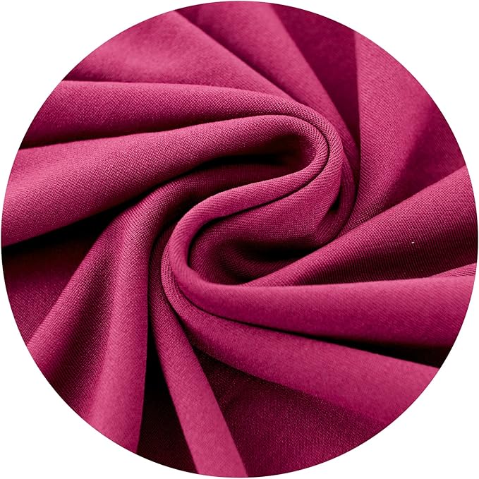 Stretch Computer Office Chair Cover with Durable Zipper - Universal Washable Removable Spandex Rotating Boss Chair Slipcovers - Anti-dust Soft Desk Chair Seat Protector for Dogs, Cats, Pets - Hot Pink