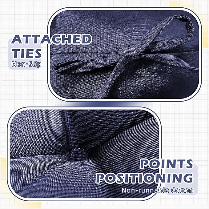 Dark Green Patio Chair Cushion Outdoor Indoor Rocking Chair Cushions Set of 1 Replacement Cushions for Chairs Waterproof Seat Pads