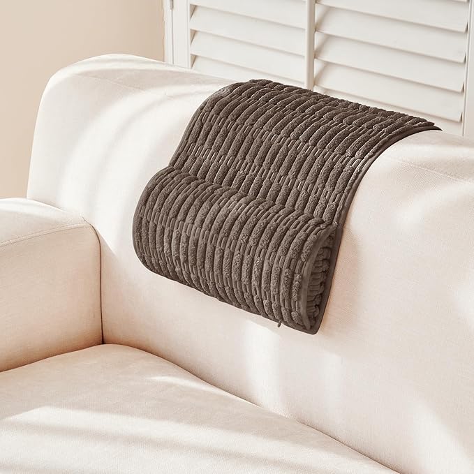 Headrest and Support Pillow,Recliner Pillow for Neck, Head, or Foot for Office or Massage Chairs, Neck Pain Relief and Cervical Support. Nonslip, Zipped Cover. (Brown, 5.5" Wx13 Lx3 H)
