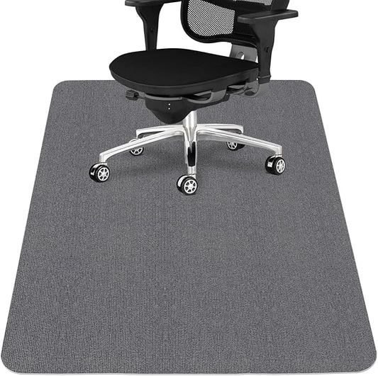Sycoodeal Office Chair Mat for Hardwood Floor,Office Computer Gaming Chair Mat for Tile Floor,Large Floor Protector Rug,Anti-Slip,Easy to Clean,Grey(40"x55")