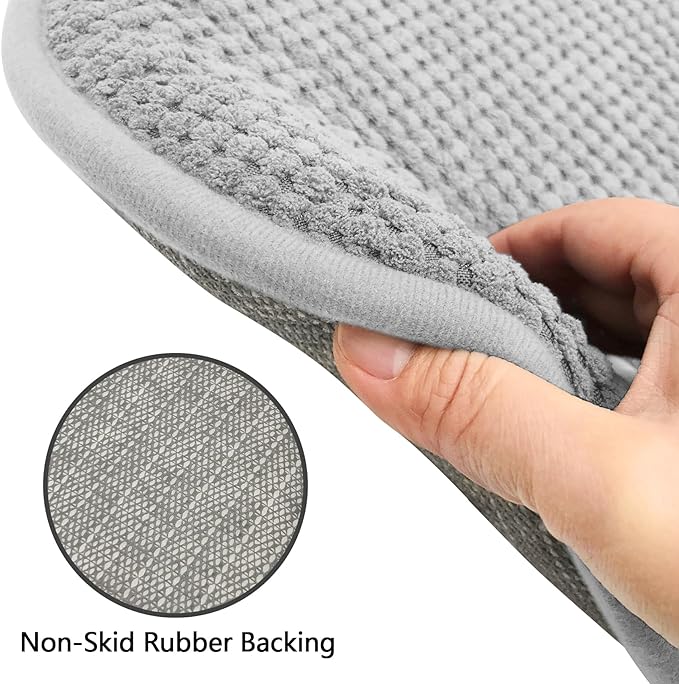 Silver Grey Foam Seat Cushions Kitchen Chairs Pads for Dining Chairs 6 Pack Non Slip Patio Seat Cushions Washable U Shaped Soft Thick Large Metal Wooden Chair Cushions,17" x 15"