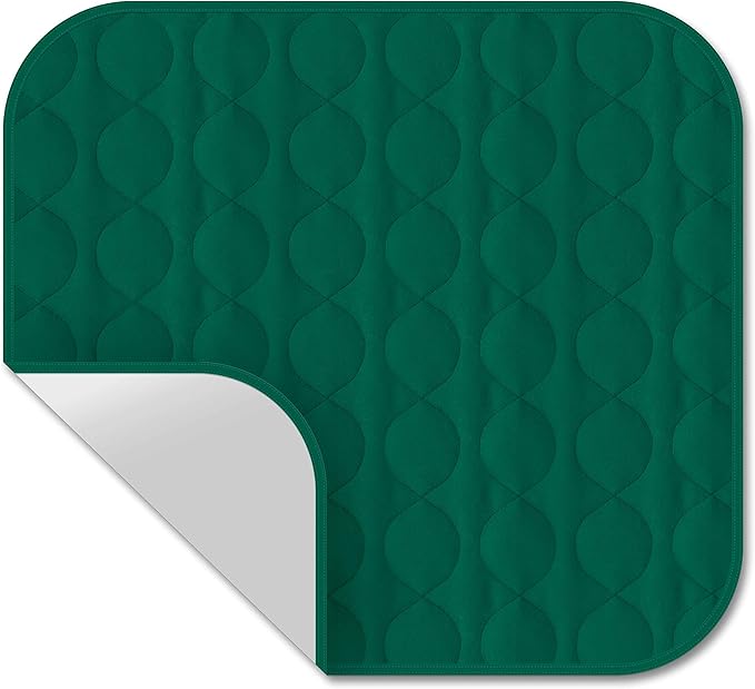 RMS Washable & Reusable Incontinence Chair Pad, Seat Protector, Bed Pad (Green)