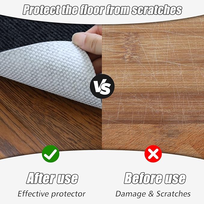 Sycoodeal Office Chair Mat for Hardwood Floor,Office Computer Gaming Chair Mat for Tile Floor,Large Floor Protector Rug,Anti-Slip,Easy to Clean,Black(40"x55")