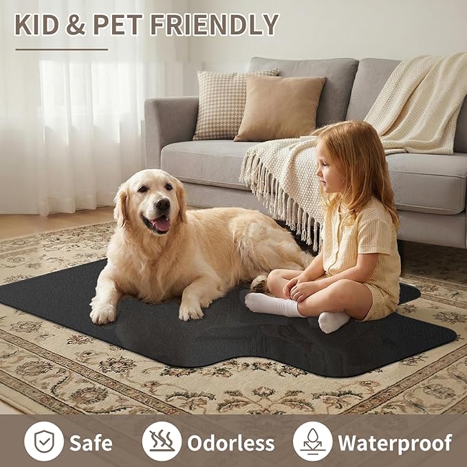 Office Chair Mat for Low Pile Carpeted Floors with Lip, 48" x 60" Plastic Floor mat for Desk Chair on Carpet,Easy Glide Carpet Protector Mat for Computer Chairs,Rolling Chairs,Home,Office (48*60 inch)