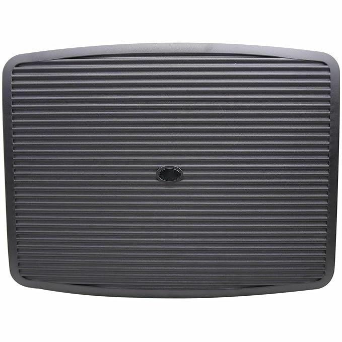 Lorell Ergonomic Rocking Footrest, 17.6" x 13.8" x 3.5", Plastic, Black