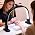 BLUVALL Half Moon Nail Lamp for Desk Portable Nail Desk Lamp with Phone Holder, Stepless Adjustment of Brightness and Color Temperature Desk Lamp for Nail Tech, Eyelash, Tattoo, Makeup (Black)