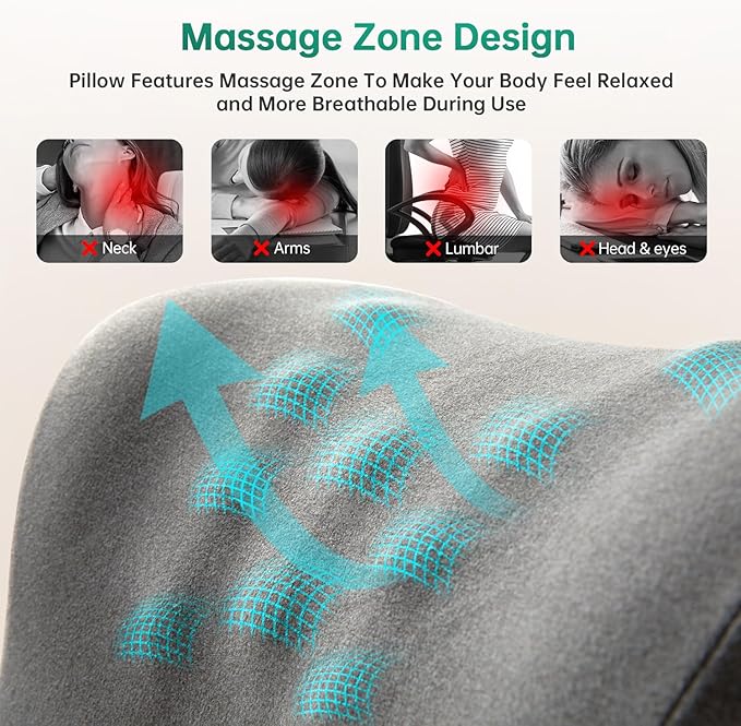 MOONYOOY Office Chair Headrest Pillow Attachment & Desk Nap Cushion, Memory Foam Neck Support with U-Shape Hanger Design for Office Chairs, Armrest Elbow Relief, and Restful Power Napping