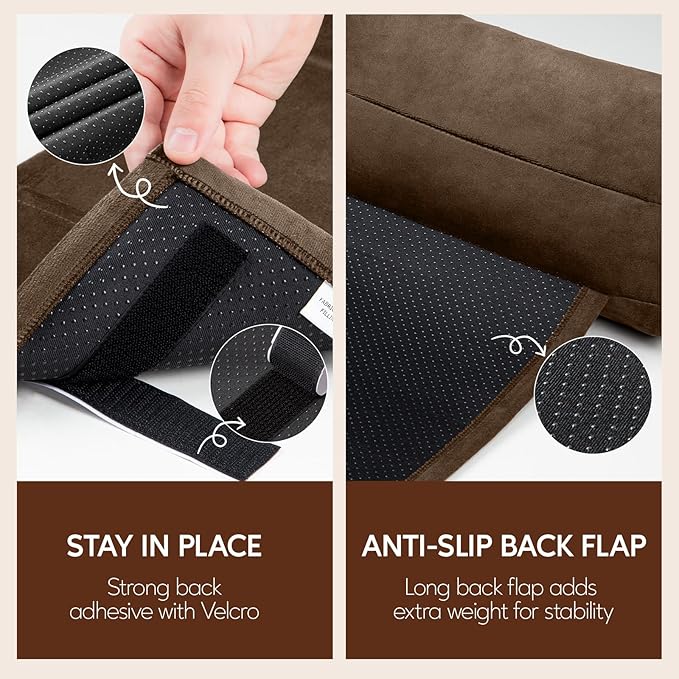 Neck Pillow for Recliner Chair, 14" Adjustable Recliner Pillow for Headrest, Soft Velvet Non-Slip Head Pillow for Recliner, Couch, Chair, Sofa