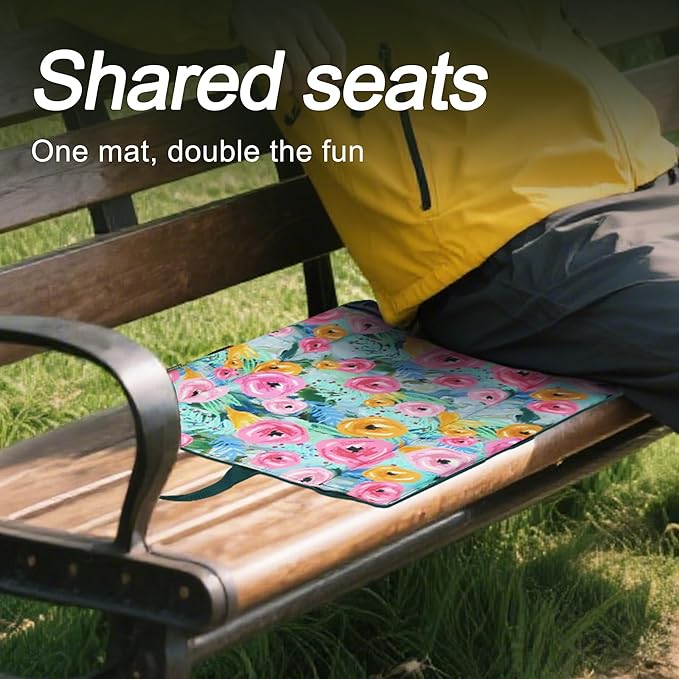 Folding Stadium Seat Cushion with Backrest, Portable Bleacher Pad for Camping,Lightweight Chair with Backrest for Outdoor Sports Concerts