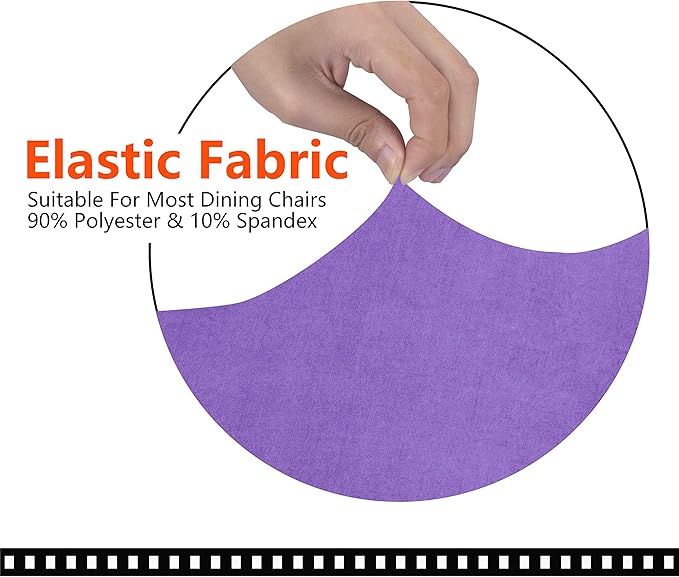 SARAFLORA Office Chair Cover- Large, Light Purple- Removable Computer Chair Covers for with Zipper for Universal Rotating Chair Desk Chairs Cover High Chair Seat Washable Protector for Pet