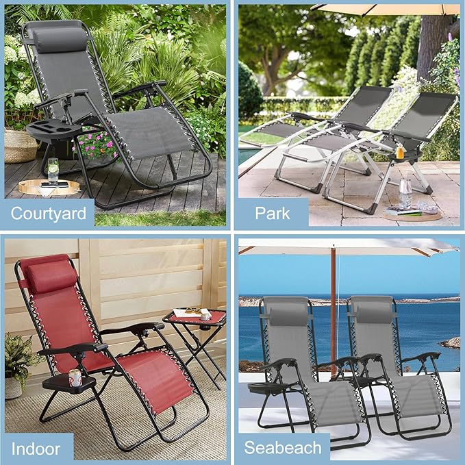 Zero Gravity Chair Foot Rest, Footrest Cushion for Anti Gravity Folding Recliner, Footrest Padding for Patio Lawn Outdoor Chair, Comfortable Foot Mat Accessories for Tall User