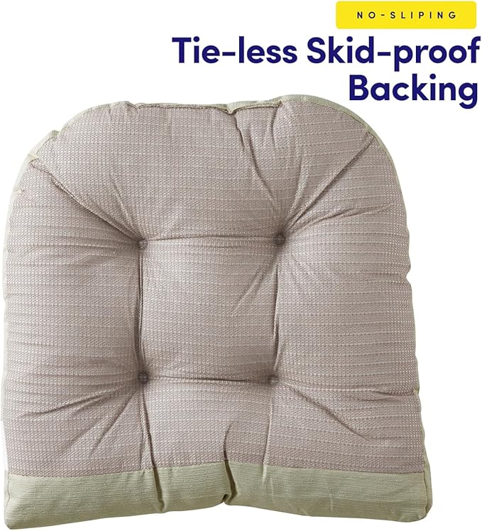Rocking Chair Cushion Premium Pads Non Skid Slip Backed Set of Upper and Lower with Ties