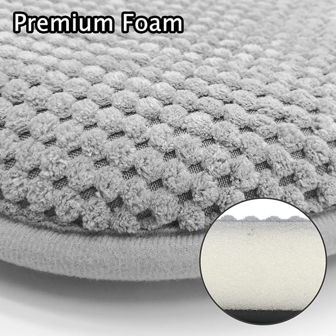 Silver Grey Foam Seat Cushions Kitchen Chairs Pads for Dining Chairs 2 Pack Non Slip Patio Seat Cushions Washable U Shaped Soft Thick Large Metal Wooden Chair Cushions,17" x 15"