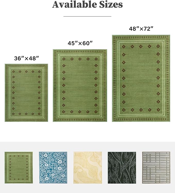 chakme Office Chair Mat for Hardwood Floor, 72"x48" Easy Glide Computer Desk Mat Protector for Rolling Chair Under Desk Rug Nonslip Backing, Machine Wash, (Southwestern Sage)