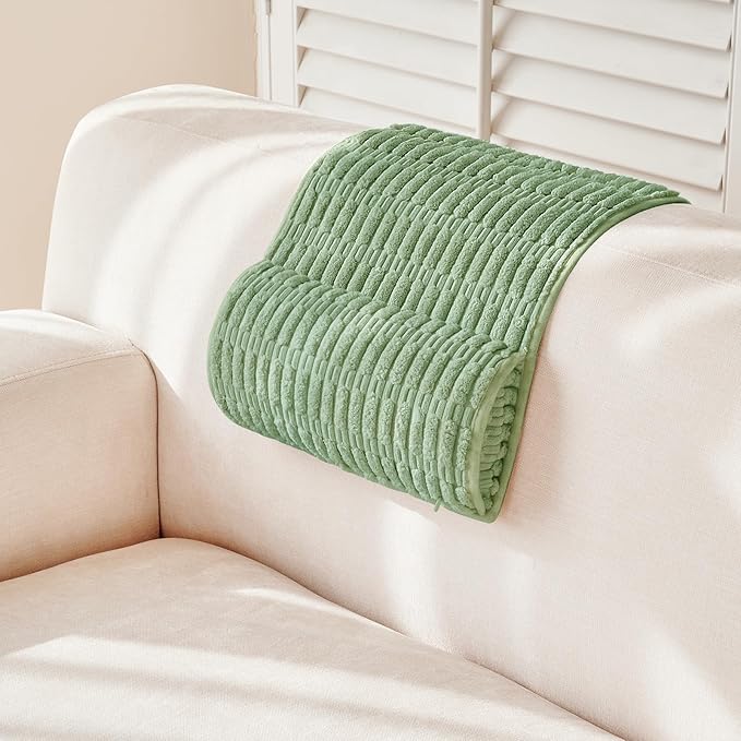 Headrest and Support Pillow,Recliner Pillow for Neck, Head, or Foot for Office or Massage Chairs, Neck Pain Relief and Cervical Support. Nonslip, Zipped Cover. (Green, 5.5" Wx13 Lx3 H)